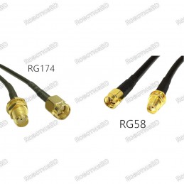 RP-SMA Female to RP-SMA Male - Interface Cable 10m RG174 Robotics Bangladesh