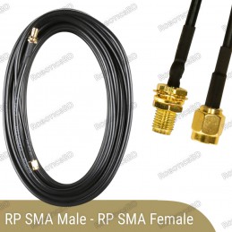 RP-SMA Female to RP-SMA Male - Interface Cable 10m RG174 Robotics Bangladesh
