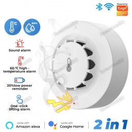 Tuya Wifi Fire Smoke Detector with Temperature and Humidity Sensor Robotics Bangladesh