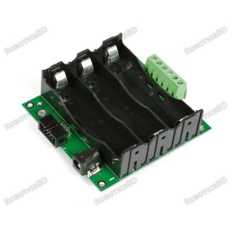 DIY 12V Battery Pack Case with 3S 40A BMS for 18650 Batteries Robotics Bangladesh