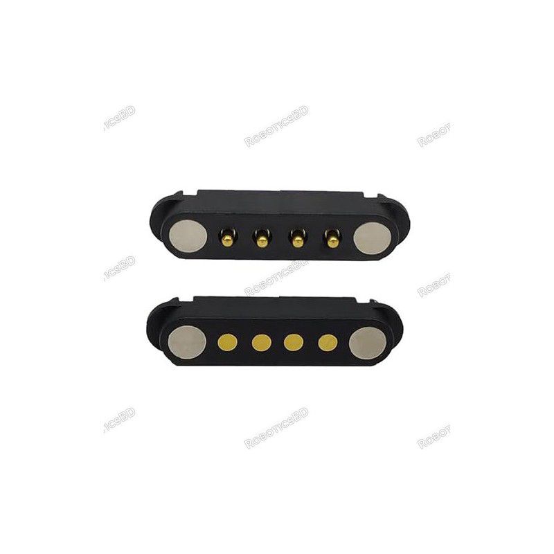 4-Pin 2A DC Magnetic Pogo Pin Connector - 2.