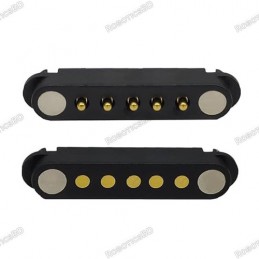 5-Pin 2A DC Magnetic Pogo Pin Connector - 2.