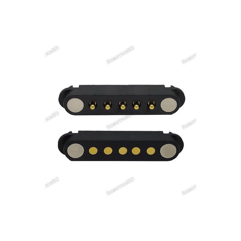 5-Pin 2A DC Magnetic Pogo Pin Connector - 2.
