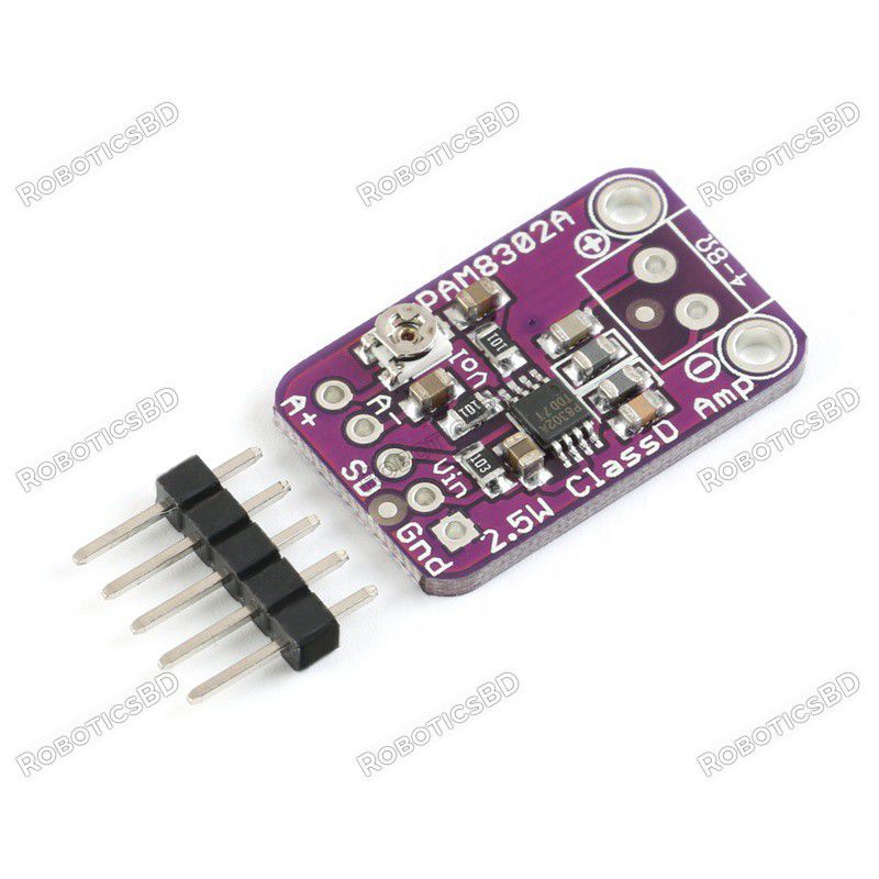 PAM8302 2.5W Single Channel Class D Audio Power Amplifier Module Robotics Bangladesh