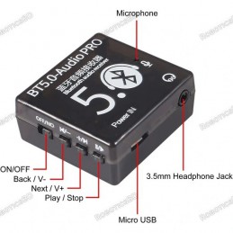 Bluetooth 5.0 Pro MP3 Decoder Board Audio Receiver Robotics Bangladesh