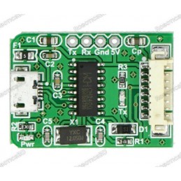 IDC 10 pin 1.27mm to MicroUSB Adapter for PMS7003 Air Purity Sensor Robotics Bangladesh