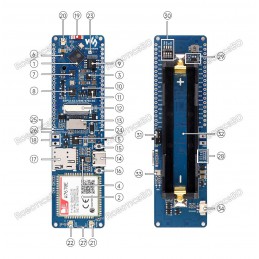 Waveshare ESP32-S3 A7670E 4G High Performance Development Board Robotics Bangladesh