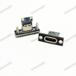 USB Type C Socket 4 Pin with Screw Fixing Plate Robotics Bangladesh