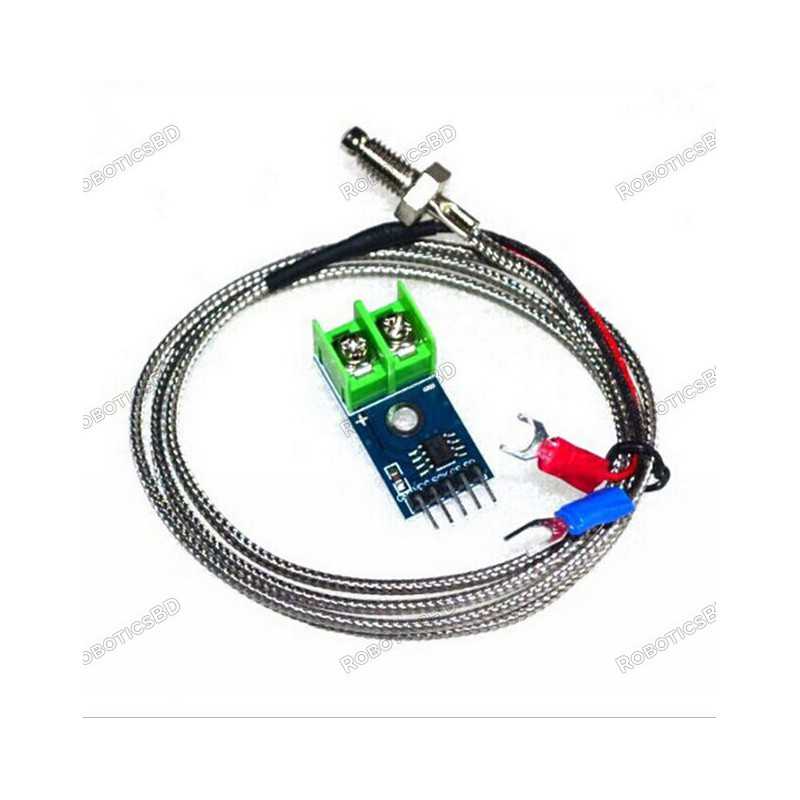 MAX6675 Module + K Type Thermocouple Sensor (Arduino Compatiable) Robotics Bangladesh MAX6675 Module + K Type Thermocouple Sensor (Arduino Compatiable) Robotics Bangladesh