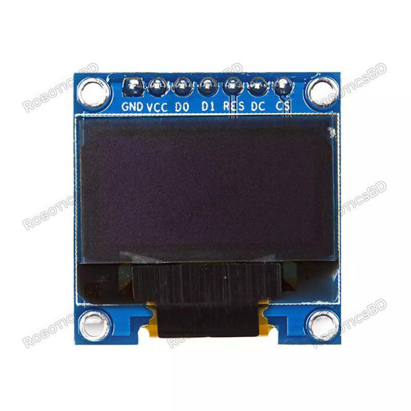 0.96″ OLED Display Module SPI 128×64 7 Pin (White) Robotics Bangladesh 0.96″ OLED Display Module SPI 128×64 7 Pin (White) Robotics Bangladesh