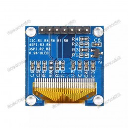 0.96″ OLED Display Module SPI 128×64 7 Pin (White) Robotics Bangladesh