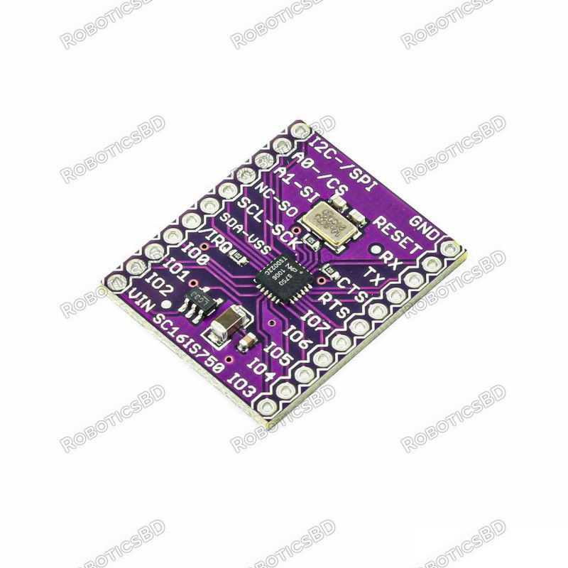 CJMCU-750 SC16IS750 I2C/SPI to Dual Channel UART Converter Module Robotics Bangladesh