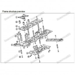 ZMR250 Glass Fiber 4 Axis 250 MM FPV Quadcopter Mini H Quad Frame for QAV250 Robotics Bangladesh