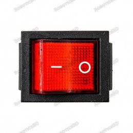 250V AC 16A 4 PIN Rocker Switch - Red Light Robotics Bangladesh