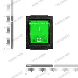 250V AC 16A 4 PIN Rocker Switch - Green Light Robotics Bangladesh