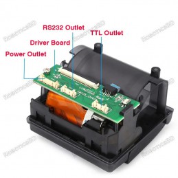 Mini 58mm POS Thermal Receipt Panel Embedded Printer EM205 QR203 Robotics Bangladesh