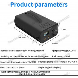 Docreate Farad Capacitor Portable Mini Spot Welder 3000F 120 Adjustable Levels Robotics Bangladesh