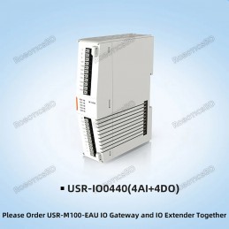 USR-IO0440 4 AI + 4 DO Extension Module for M100 Robotics Bangladesh