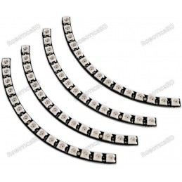 1/4 60 Ring - 5050 RGB LED w/ Integrated Drivers NeoPixel Compatible Robotics Bangladesh