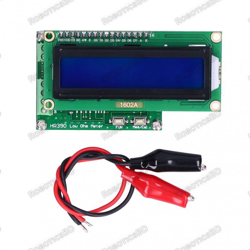 High Precision Milliohm Meter 0 to 120Ohm Low Resistance Tester Capacitance Meter Robotics Bangladesh