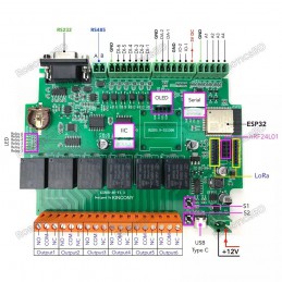 A6 ESPHome Relay Board Arduino IDE & ESPHome Compatible Robotics Bangladesh