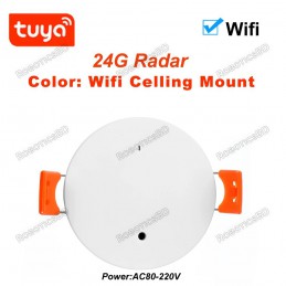 Smart Tuya WiFi Human Presence Detector Ceiling Mount WiFi 24G Robotics Bangladesh