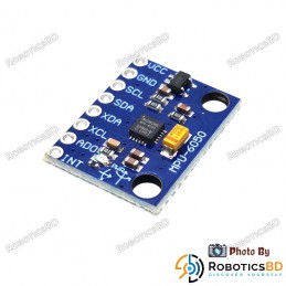 6DOF Accelerometer Gyroscope GY-521 MPU-6050 Robotics Bangladesh