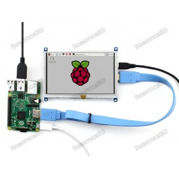 5inch HDMI Touch Screen (B) + Bicolor Case (Original Waveshare) Robotics Bangladesh