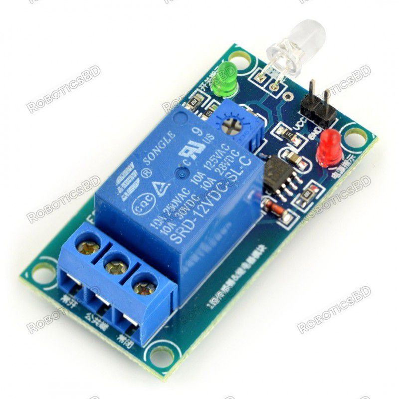 Relay Module Combined Light-Operated Switch 12V 10A/250VAC Robotics Bangladesh