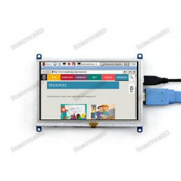 5inch HDMI Touch Screen (B) + Bicolor Case (Original Waveshare) Robotics Bangladesh
