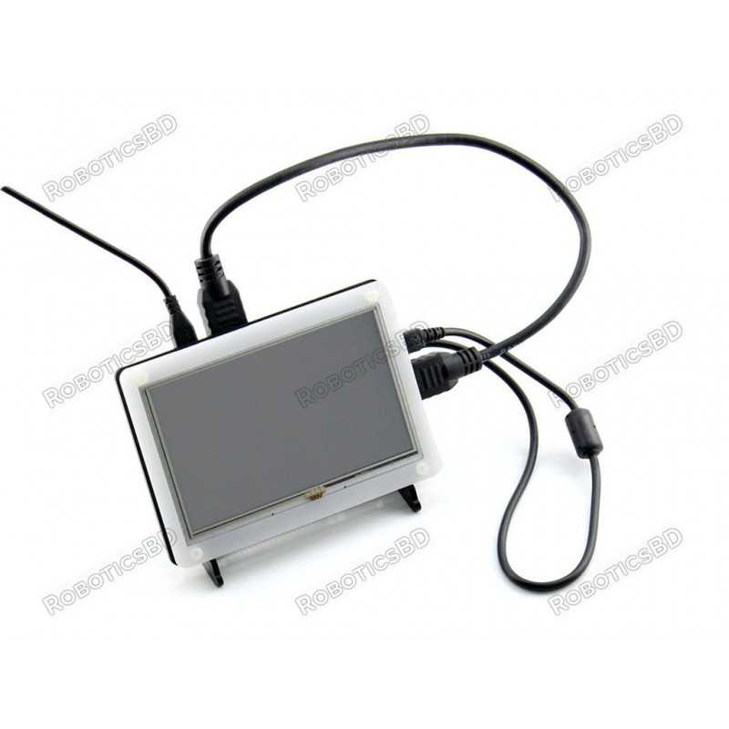 5inch HDMI Touch Screen (B) + Bicolor Case (Original Waveshare) Robotics Bangladesh 5inch HDMI Touch Screen (B) + Bicolor Case (Original Waveshare) Robotics Bangladesh