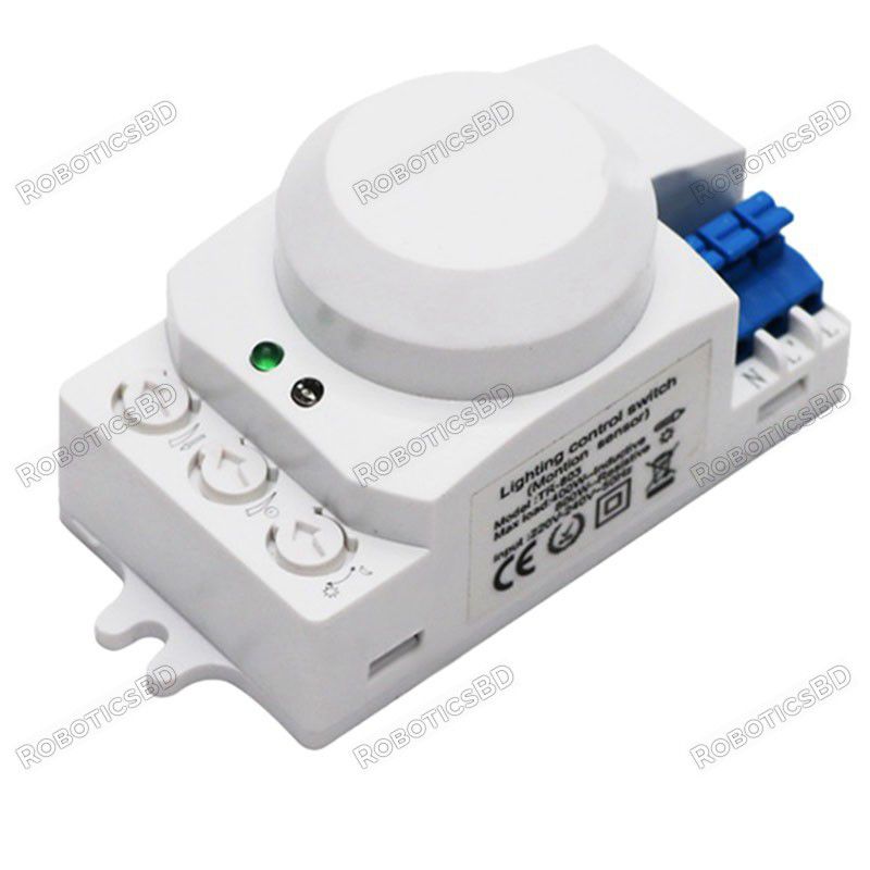 5.8GHz HF System LED Microwave 360 Degree Motion Sensor Light Switch Robotics Bangladesh