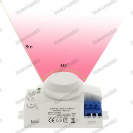5.8GHz HF System LED Microwave 360 Degree Motion Sensor Light Switch Robotics Bangladesh