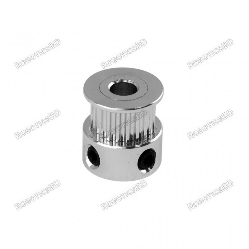 Aluminum GT2 Timing Pulley – 16 Teeth, 3mm Bore Robotics Bangladesh