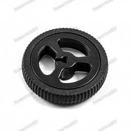 Rubber Wheel for N20 Geared Motor - 34x7mm Black Robotics Bangladesh