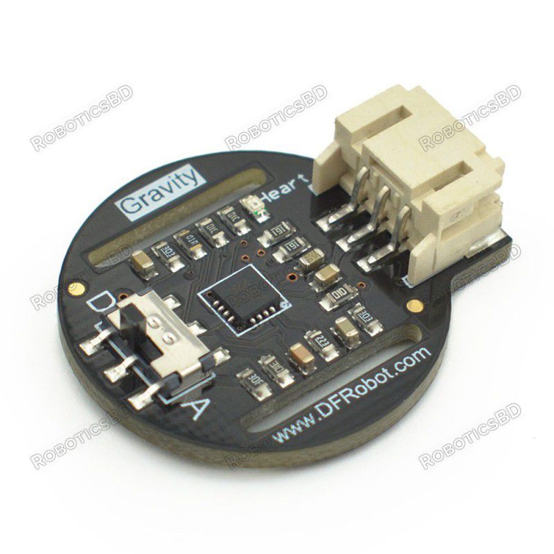 Gravity: PPG Heart Rate Monitor Sensor for Arduino (Analog/Digital) Robotics Bangladesh