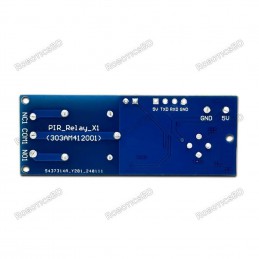 Human Presence Sensing PIR Motion Sensor Relay Module Adjustable Delay & Dual Mode DC 5V Robotics Bangladesh