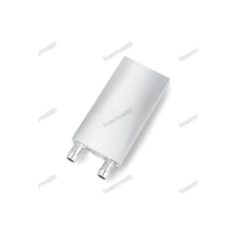 Water Block for Cooling 40x80x12mm Aluminum Heatsink for Peltier Cells Robotics Bangladesh