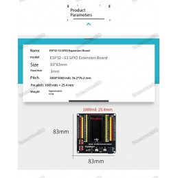 YwRobot ESP32-S3 GPIO Extension Board Compatible with ESP32-S3 Development Board Robotics Bangladesh