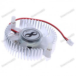 Aluminum Heatsink with Fan – 55mm Diameter DC12V Robotics Bangladesh