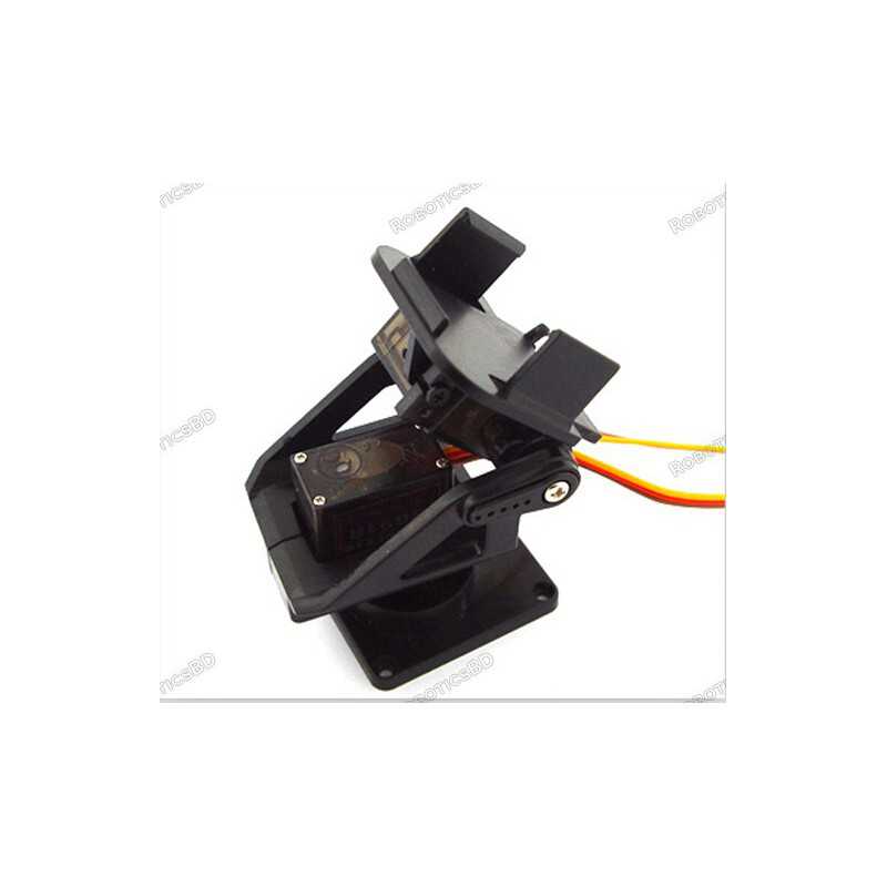 Abs Material 2 Axis Pan Tilt Camera Mount With MG90 Robotics Bangladesh