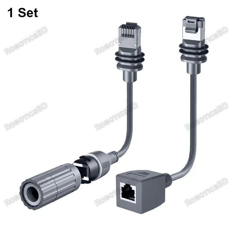 Starlink Compatible SPX to RJ45 Ethernet Adapter Cable Both Dish & Router Side Converter Robotics Bangladesh