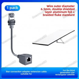 Starlink Compatible SPX to RJ45 Ethernet Adapter Cable Both Dish & Router Side Converter Robotics Bangladesh
