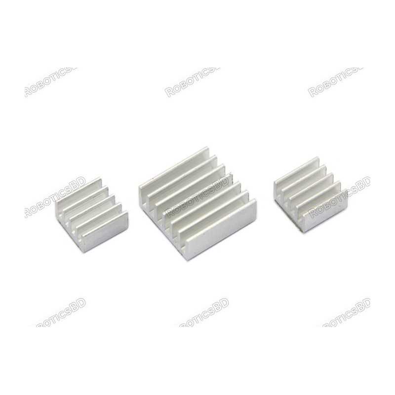Aluminum Heat Sink With Adhesive for Raspberry Pi 3B/3B+/4B Robotics Bangladesh