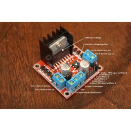 L298N H-Bridge Dual Motor Driver, Stepper Motor Driver Robotics Bangladesh