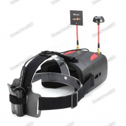 Eachine VR D2 40CH 5 Inches 800 x 480 Raceband 5.8G Diversity FPV Goggles with DVR Lens Adjustable Robotics Bangladesh