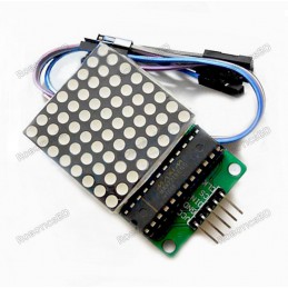 MAX7219 Red Dot Matrix Module MCU Control Display Module DIY Kit For Arduino Robotics Bangladesh