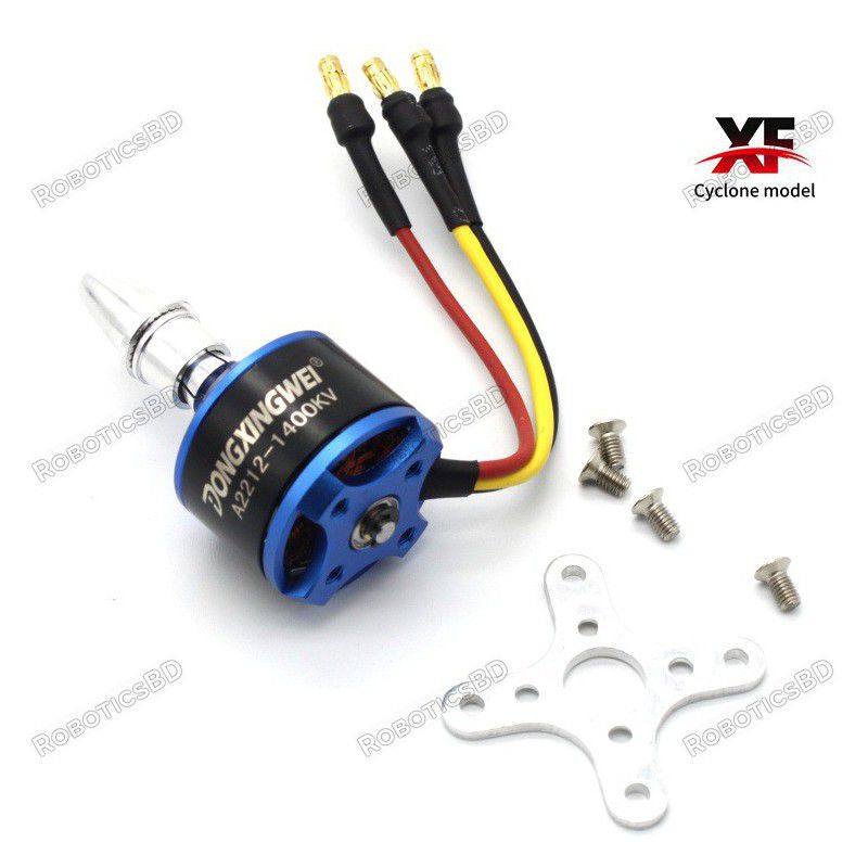 A2212 1400KV Brushless BLDC Motor for RC Fixed-Wing Aircraft Robotics  Bangladesh