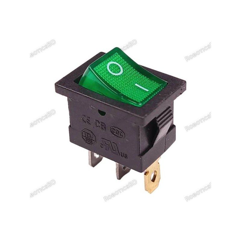 Rocker Switch KCD11 On / Off Switch (Mini) Red Robotics Bangladesh