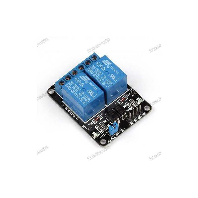 2 Channel 5V Relay Board Module Robotics Bangladesh 2 Channel 5V Relay Board Module Robotics Bangladesh